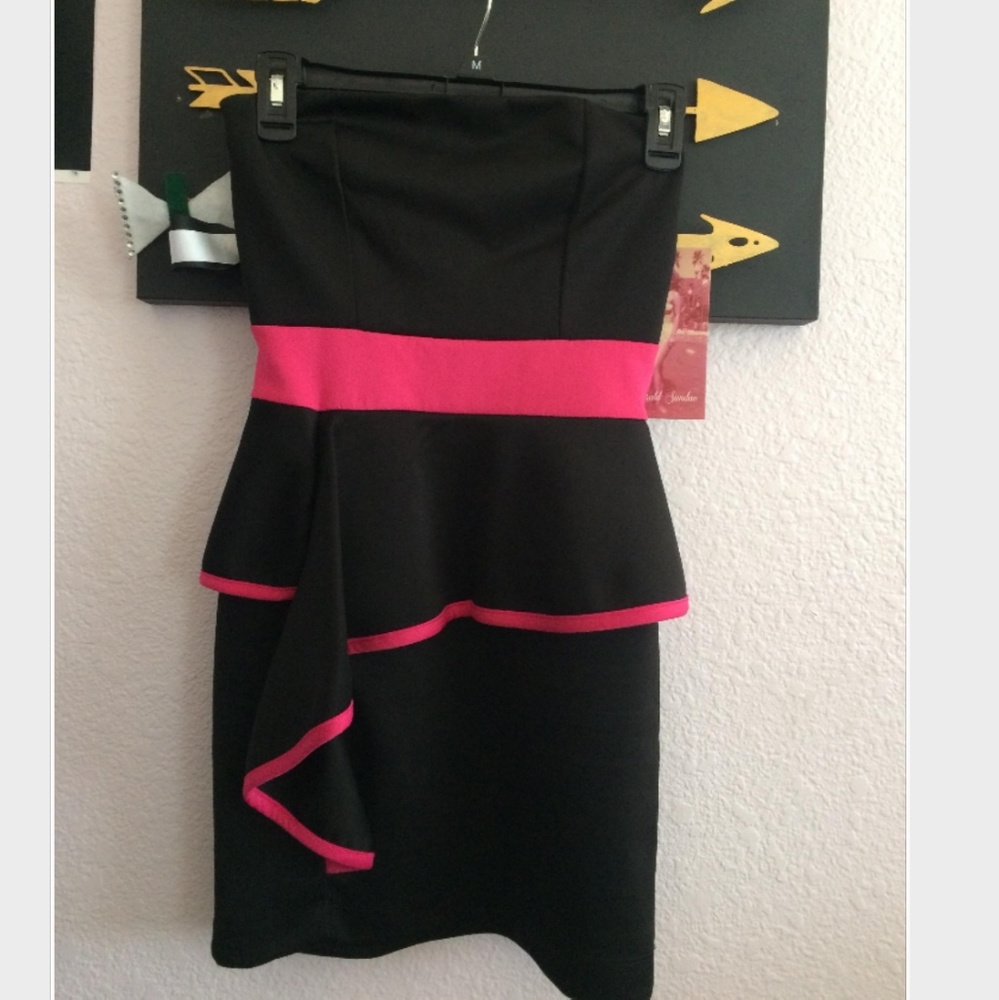 Pink&black dress